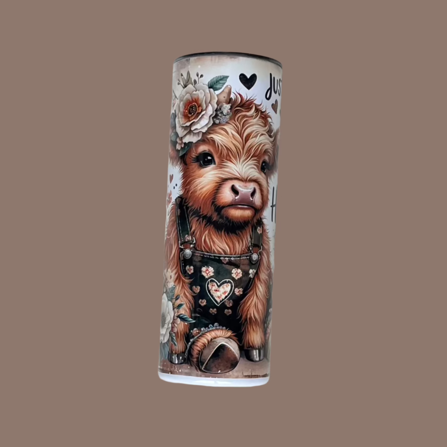 Just a girl who Loves Highland cows 20 oz. tumbler