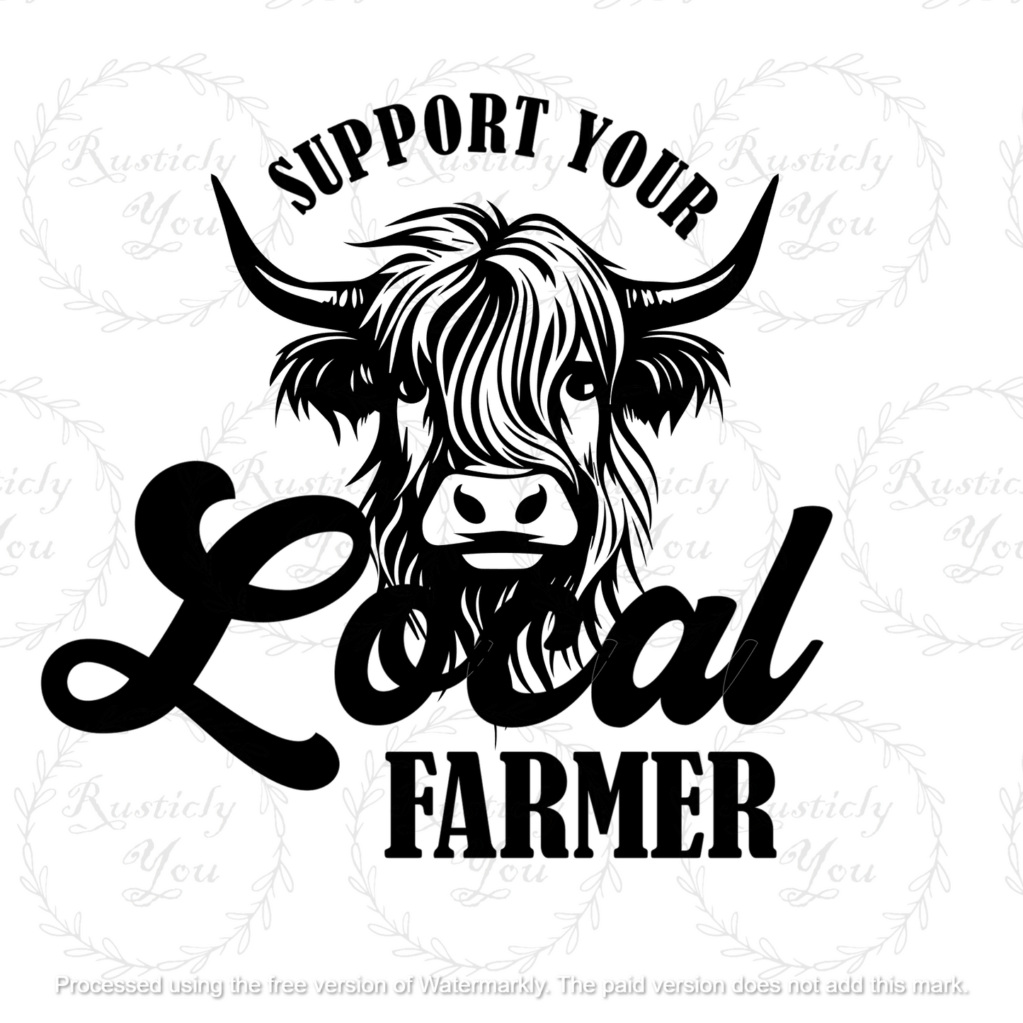 Support your local farmer short sleeve T-shirt