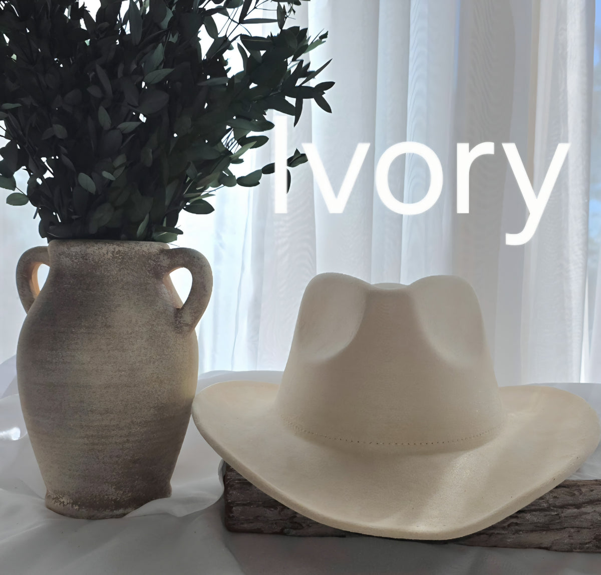 Vegan Suede Regular Cowboy Fedora Hat: Narrow curved brim Hat Blank for Burning Pyrography Art, cowgirl hat, hat burning