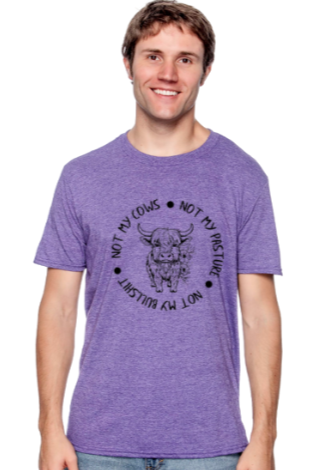 Not my cows Highland Cow short sleeve T-shirt