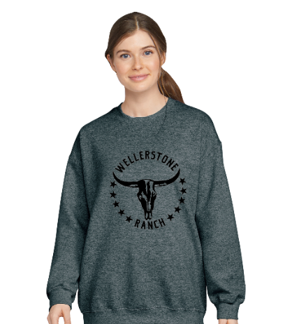 Wellerstone Cow Skull Crewneck Sweatshirt